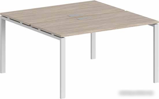 Стол Norden 140x123.8x75 SG.242.OL.63.WH (белый/дуб светлый)