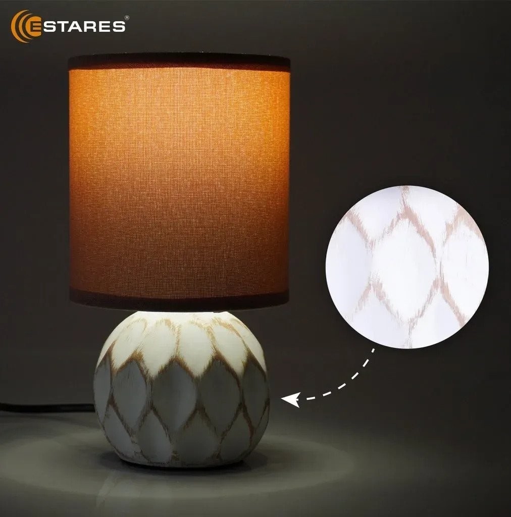 Настольная лампа Estares Cofi 1xE14 R-120x220-CARAMEL-220-IP20