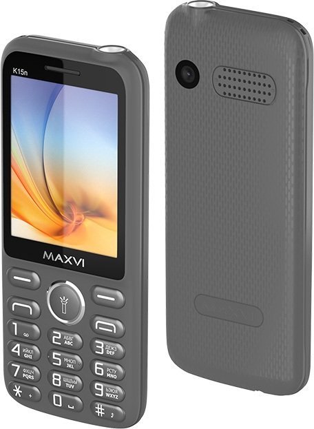 Кнопочный телефон Maxvi K15n (серый)