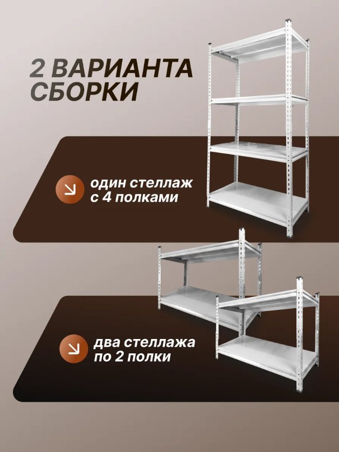 Стеллаж RAD 1800x1000x500мм 71074567