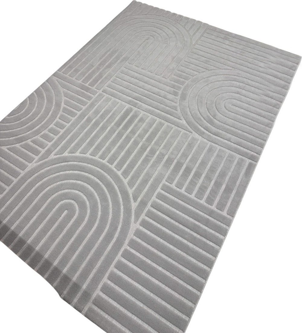 Ковер для жилой комнаты Radjab Carpet Сканди Сизаль Прямоугольник 10946A (1.6x3, Grey/Grey)