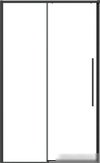 Душевая дверь Grossman Galaxy 100.K33.01.120.21.00 120x195 (черный матовый/стекло прозрачное)