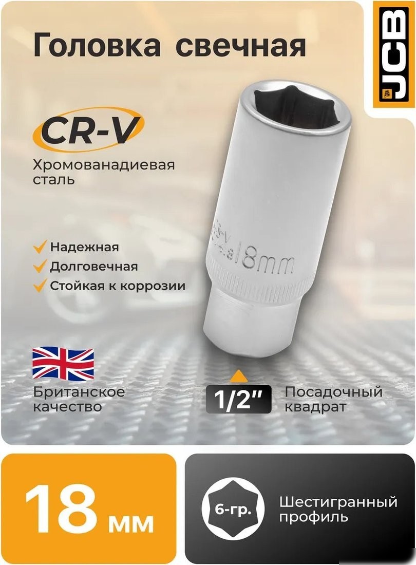 Головка слесарная JCB JCB-807418 (60486)