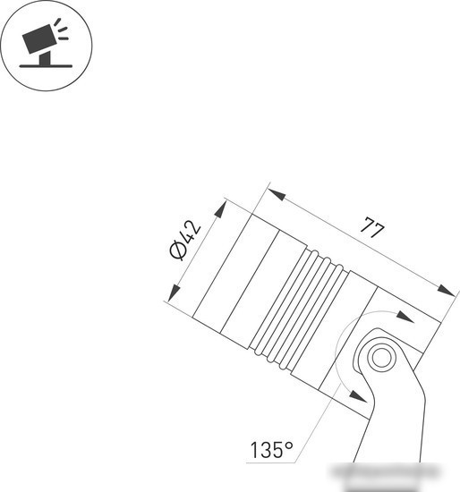 Садовый светильник Arlight ALT-RAY-R42-5W Warm3000 026446