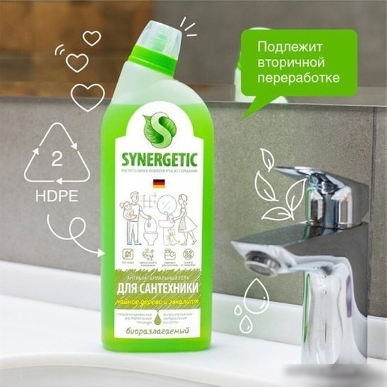 Средство для унитаза Synergetic Чайное дерево и эвкалипт 0.7 л