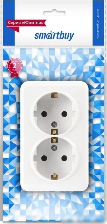Розетка SmartBuy Юпитер SBE-03w-16-S2-Z