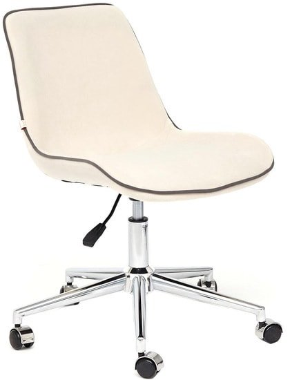 Кресло TetChair Style (флок, молочный)