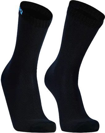 Носки DexShell Ultra Thin CrewDS683BLKL (черный/голубой)