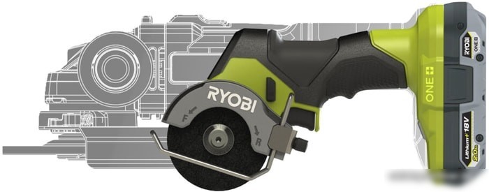 Дисковая (циркулярная) пила Ryobi RCT18C-0 5133004953 (без АКБ)