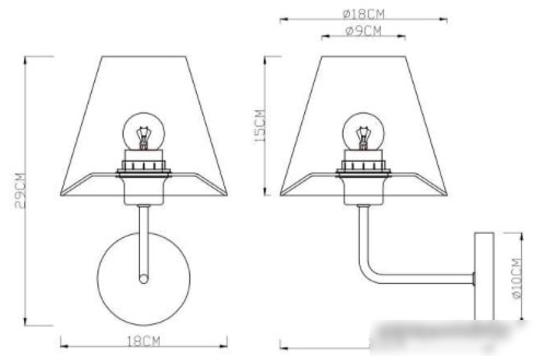Бра Arte Lamp Elba A2581AP-1CC