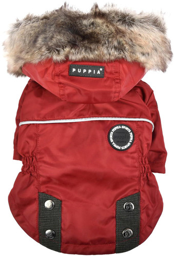 Куртка для животных Puppia Brock с капюшоном PAUD-JM1851-RD-S (красный)