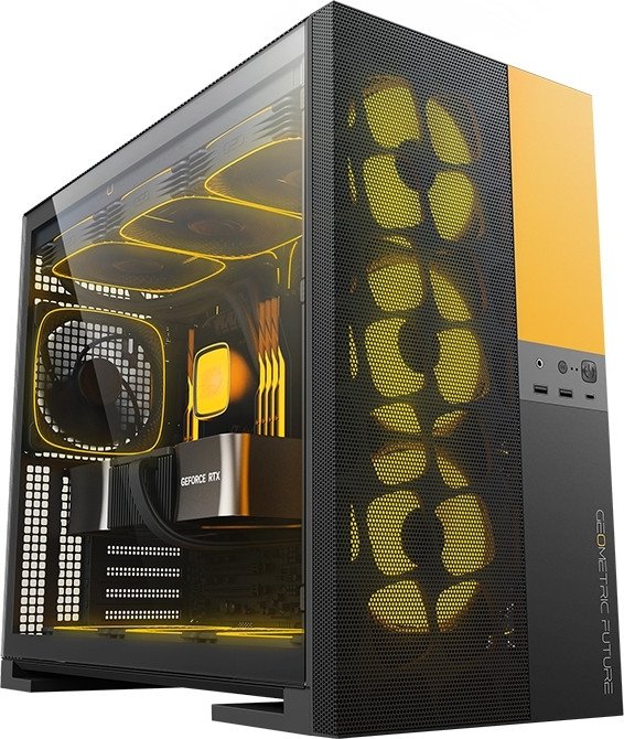 Корпус Geometric Future Model 5 Vent 5FAN (черный/желтый)