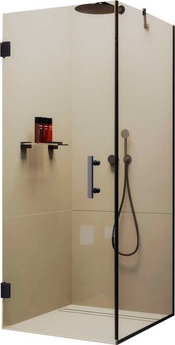 Душевой уголок MaybahGlass MGY-1304-6 (бесцветное стекло/черный)
