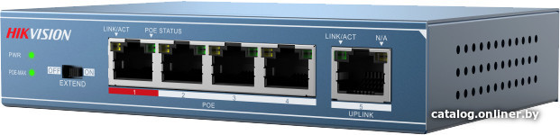 Коммутатор Hikvision DS-3E0105P-E