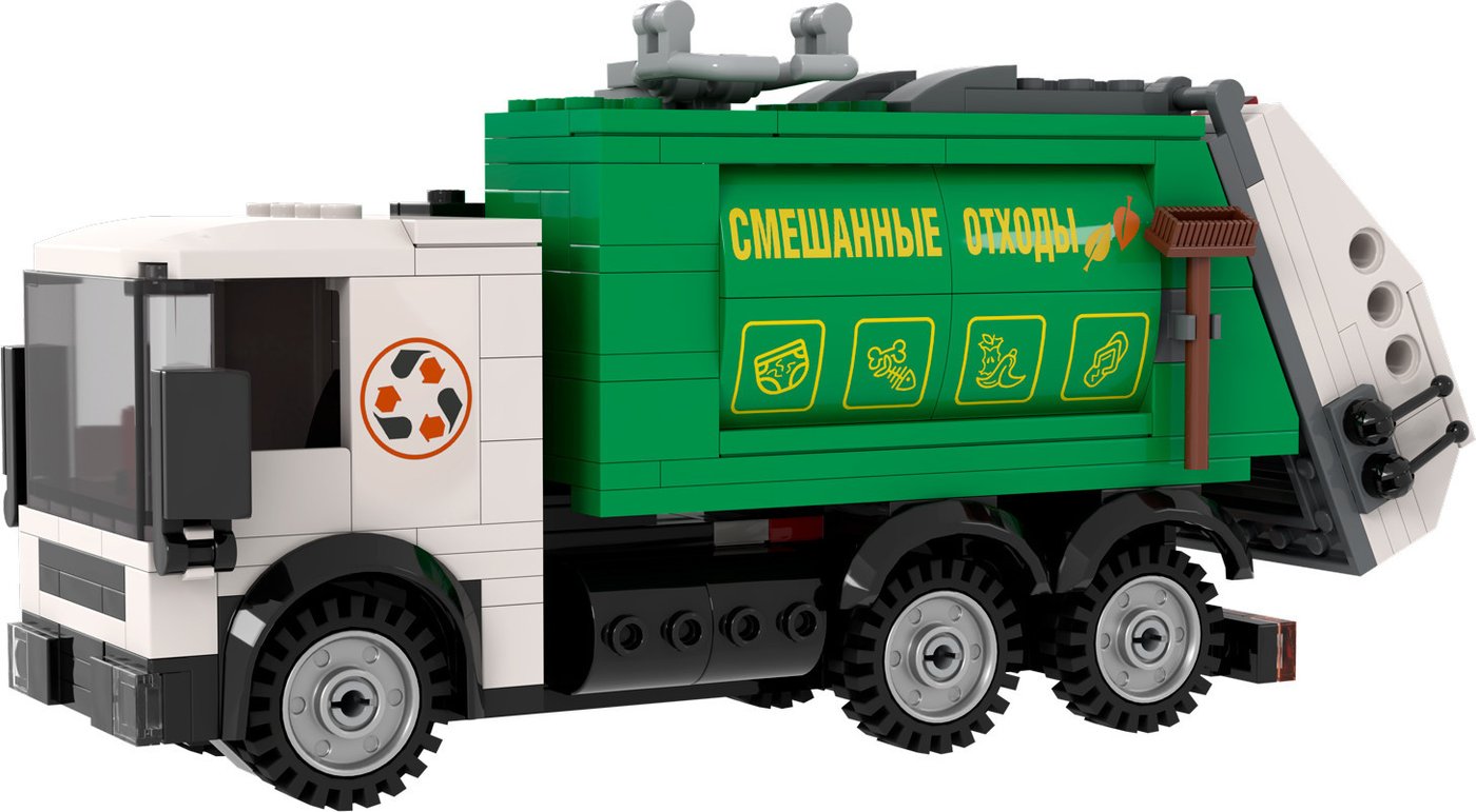 Конструктор Brick Labs Городская техника Мусоровоз AB-1323