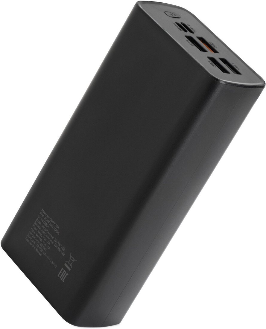 Внешний аккумулятор Digma DGPF30A 30000mAh (черный)