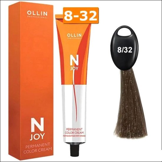 Крем-краска Ollin Professional N-Joy Color Cream 8/32 светло-русый золотисто-фиолетовый 100 мл