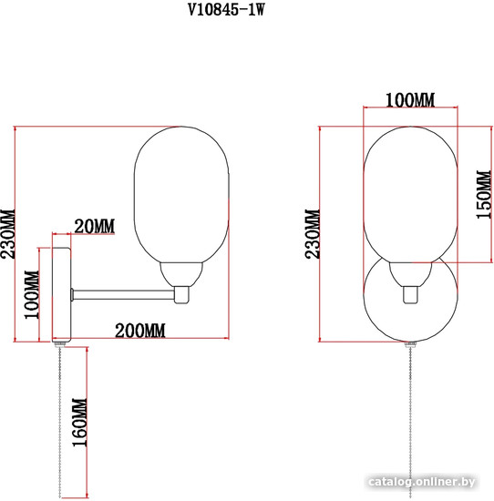 Бра Moderli Gracy V10845-1W
