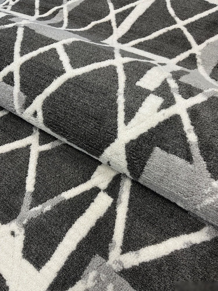 Ковер для жилой комнаты Safyun Bravo SN518-GREY-CREAM (0.8x1.5)