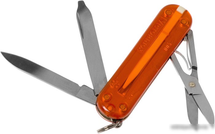 Мультитул Victorinox Classic SD Transparent (оранжевый)