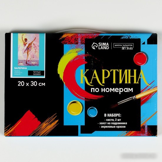 Картина по номерам Школа талантов Балерина 5222631