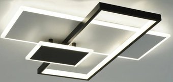 Припотолочная люстра Estares Lamparas 90W 3L-APP-500x500x70-WHITE/BLACK/WHITE-220-IP20