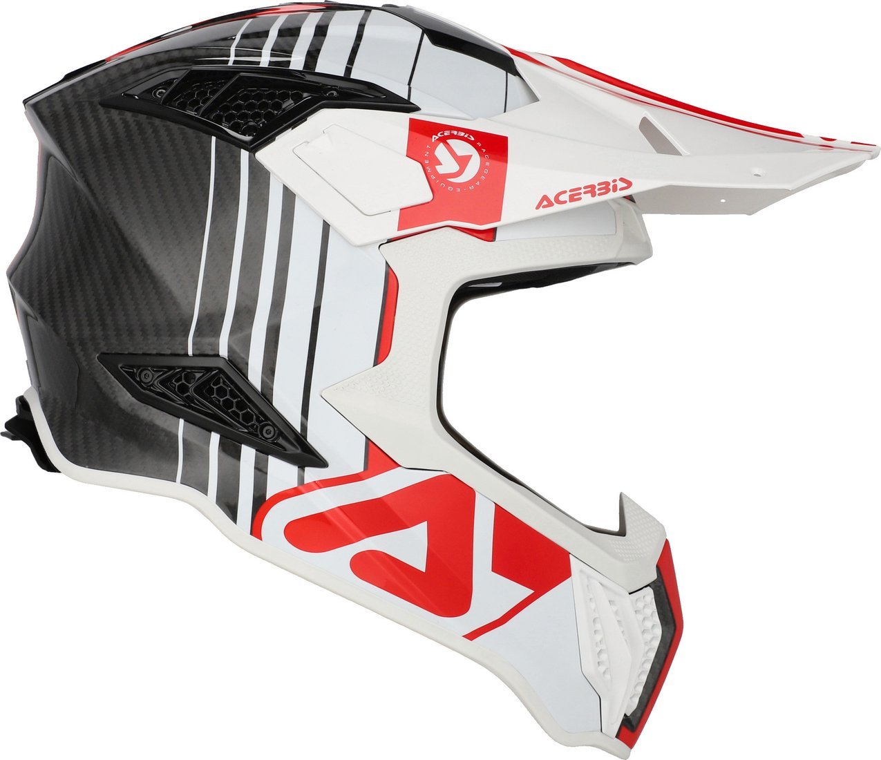 Мотошлем Acerbis Airstrike-C 0026832.239.064 (M, белый/красный)