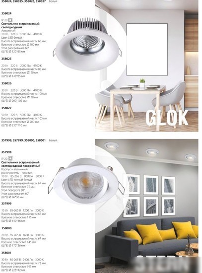 Точечный светильник Novotech Glok 358024