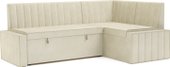 Угловой диван Мебель-АРС Вермут 211x83x141 M11-23-4 (бежевый Star Velvet 6 Light Beige)
