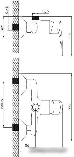 Смеситель Diadonna D80-220109