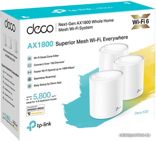 Wi-Fi система TP-Link Deco X20 (3 шт.)