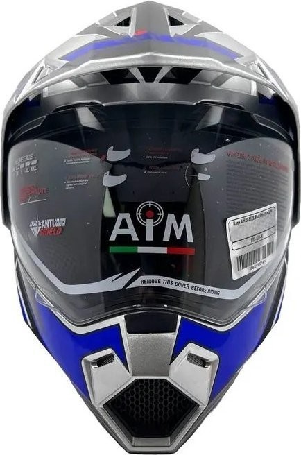 Мотошлем AIM JK802S 802-012-XL (XL, синий/серый/черный)