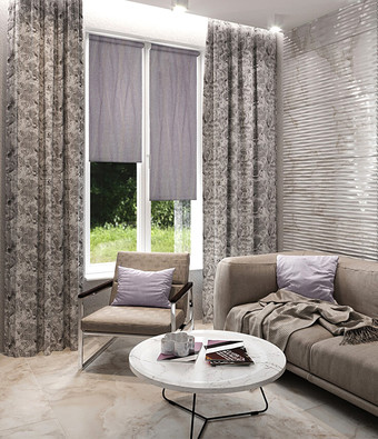Рулонные шторы Legrand Ривера 57x175 (лиловый)
