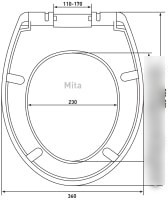 Сиденье для унитаза Berges Wasserhaus Mita So 018003 (с микролифтом)