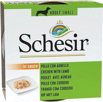 Пресервы Schesir Курица и ягненок 85 г