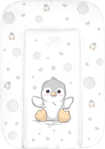 Пеленальный матрас Sweet Baby Pinguino New Grigio 48x71 (пингвин серый)