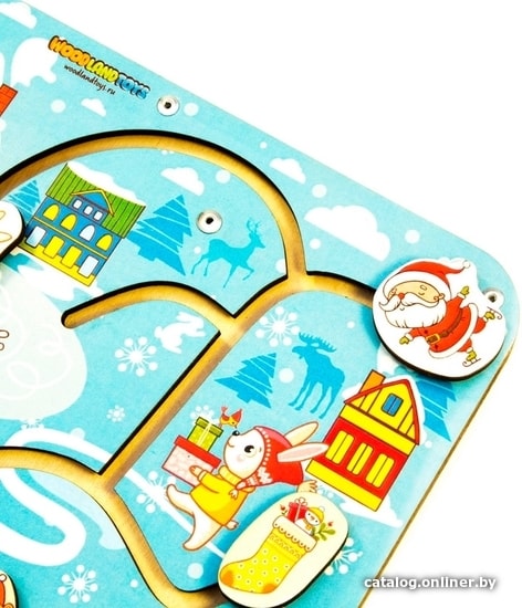 Лабиринт WoodLand Toys Новый год 114113