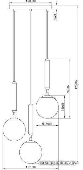 Подвесная люстра Moderli Host V2851-3P