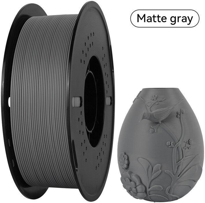 Филамент Kingroon PLA Matte 1.75 мм (1 кг, серый)