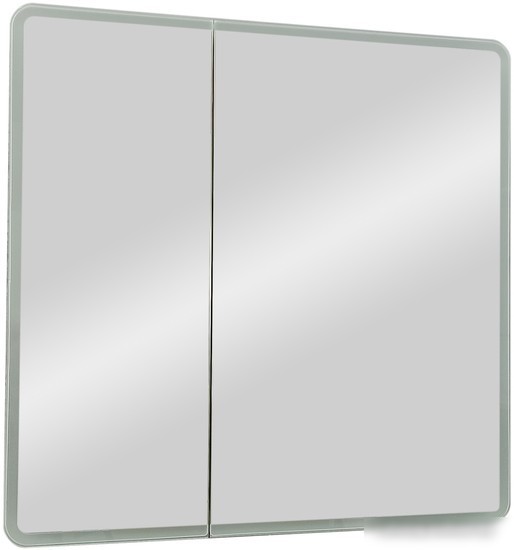 Континент Шкаф с зеркалом Emotion Led 80x80 (с датчиком движения)