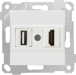 Розетка HDMI Mutlusan Rita 2200-459-0101 (белый)