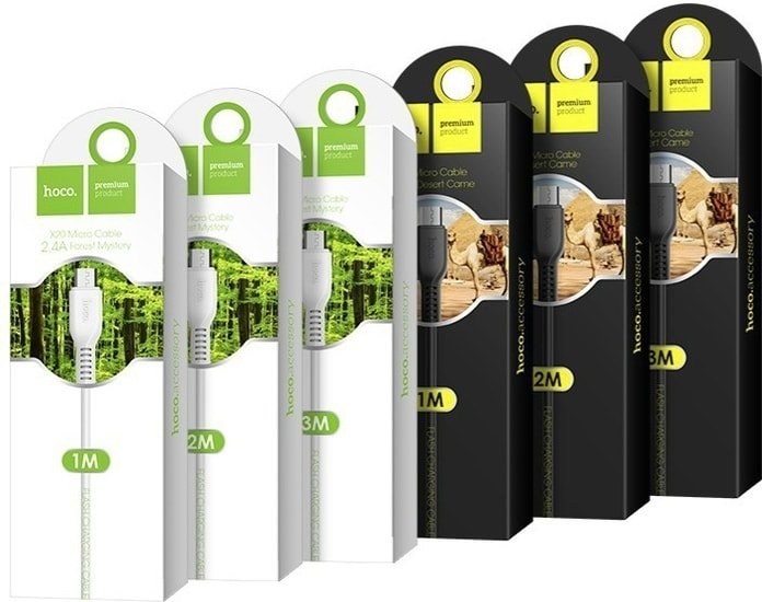 Кабель Hoco X20 Micro USB (1 м, белый)