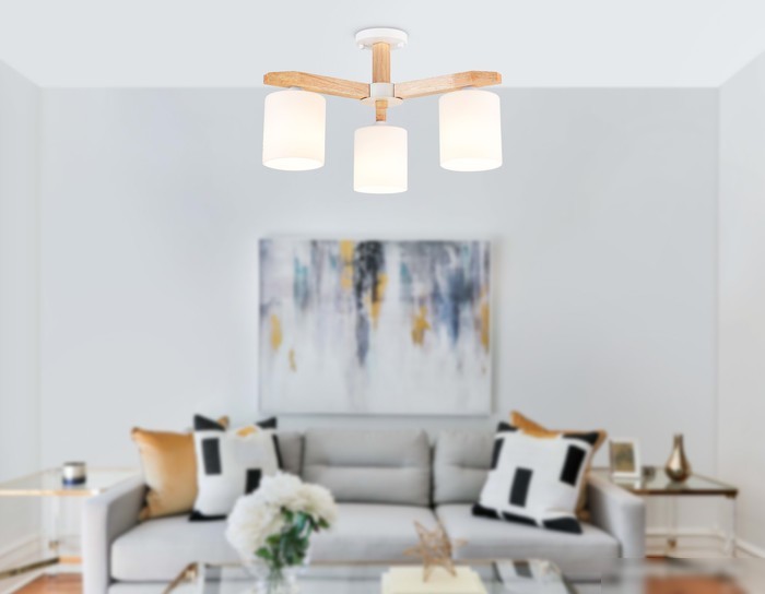 Люстра средней высоты Ambrella TR83112/3 WH/LW