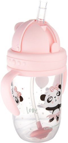 Поильник Canpol babies Exotic Animals 56/606 (270 мл, розовый)