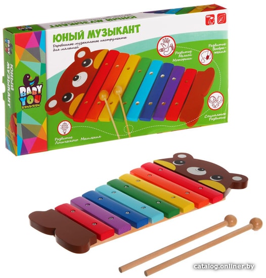 Развивающая игрушка Bondibon Baby You Ксилофон деревянный ВВ1100