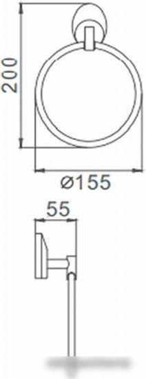 Держатель для полотенца Ekko E1504