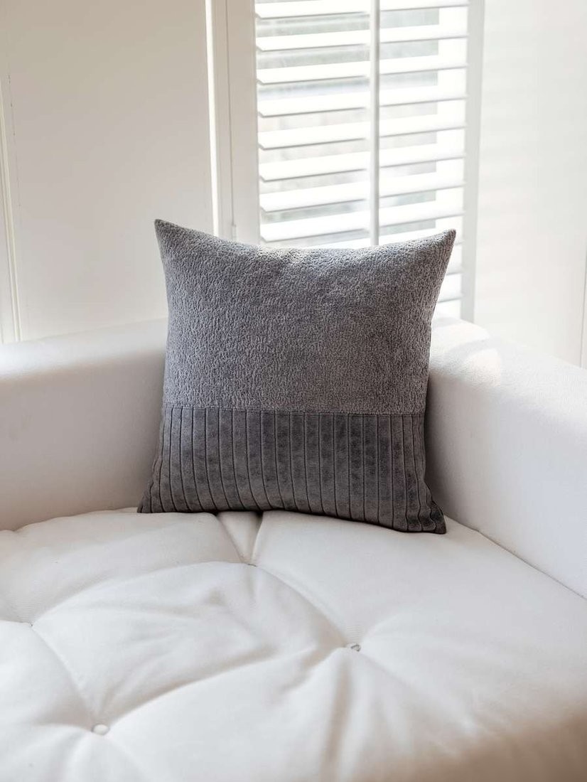 Чехол на подушку Matex Tufted Velvet ALEX-53 (серый)