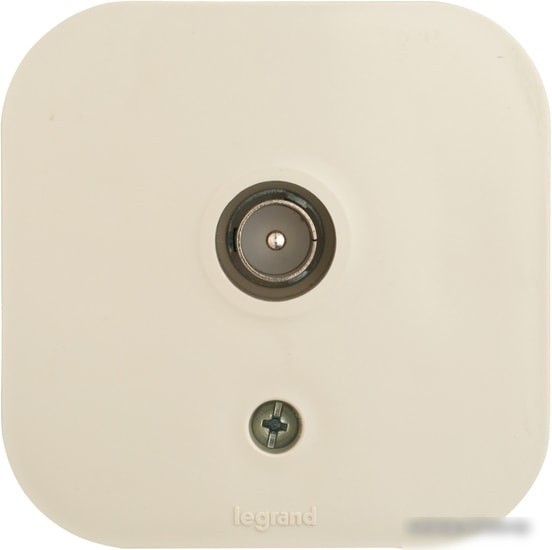 Розетка телевизионная Legrand Quteo 782245 (слоновая кость)