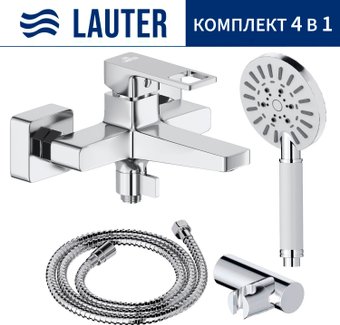 Смеситель Lauter Cascade 21CK6615C с лейкой Relexa Nevada 21S10146
