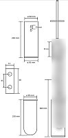 Ершик для унитаза Bemeta Brilo 161313060